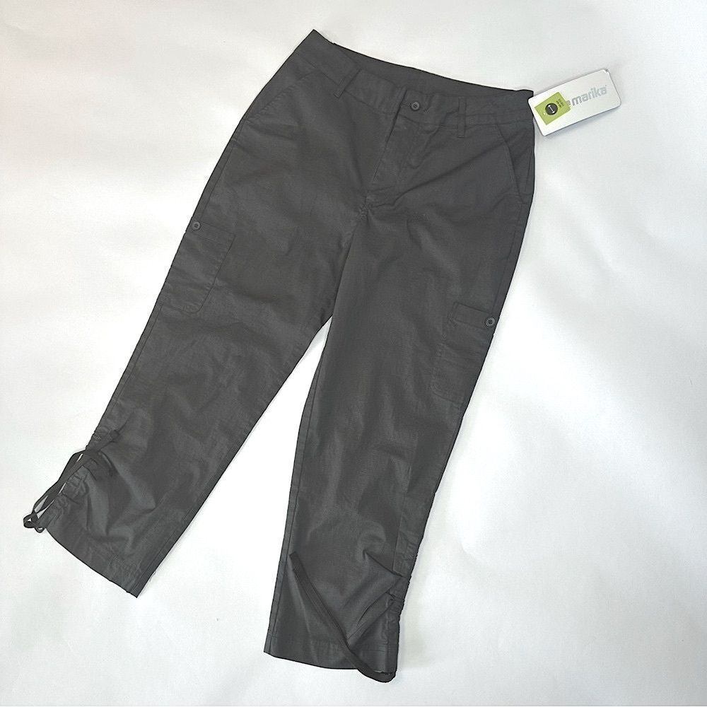 Marika Skylar Capri Pants in Forged Iron, Size S